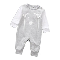 Long Sleeve Cotton Baby Romper Playsuits-Rompers-Golonzo