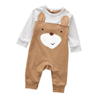 Long Sleeve Cotton Baby Romper Playsuits-Rompers-Golonzo