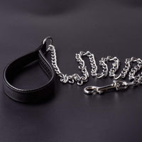 Medium Large Metal Dog Leash Durable Heavy Duty Comfortable PU Leather Padded Handle-Pet Leashes-Golonzo