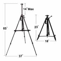 Hand Adjust Metal Easel - Adjustable Aluminum Alloy Sketch Easel-Easels-Golonzo