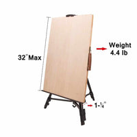 Hand Adjust Metal Easel - Adjustable Aluminum Alloy Sketch Easel-Easels-Golonzo