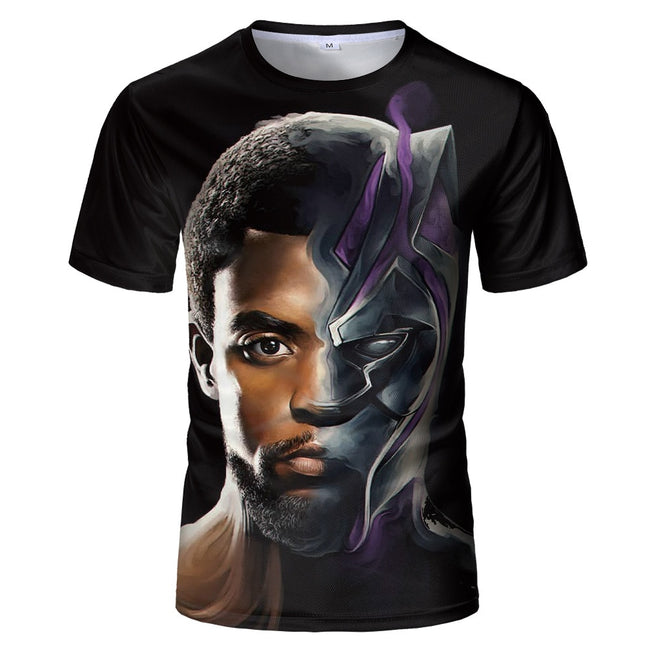 Black Panther T Shirt Men Short Sleeve Movie Tshirts Summer O Neck Camiseta Streetwear Cotton Top-T-shirt-Golonzo
