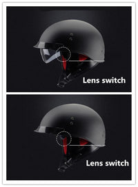 Vintage Motorcycle Helmet Open Face-Motorcycle Helmets-Golonzo