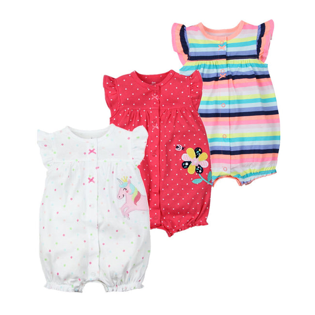 Summer Baby Rompers Short Sleeve Clothing-Baby & Toddler Clothing-Golonzo
