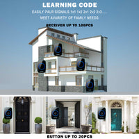 Smart Wireless Doorbell EU/UK/US/AU plug Waterproof-Door Bells & Chimes-Golonzo