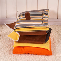 Stripe Soft Home Shape Dog Bed-Dog Beds-Golonzo