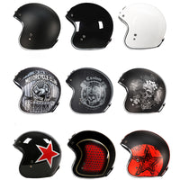 Half Face Retro Motorcycle Helmet-Motorcycle Helmets-Golonzo