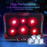 Gaming Laptop Cooler with Six Fan-Laptops-Golonzo
