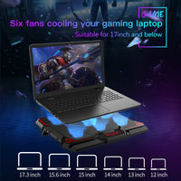 Gaming Laptop Cooler with Six Fan-Laptops-Golonzo