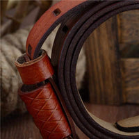 Genuine Luxury Leather Men Belts - Pin Buckle BIG SIZE 100-130cm 3.8 width-Belts-Golonzo