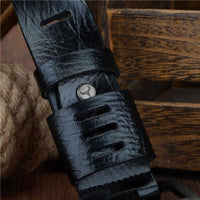 Genuine Luxury Leather Men Belts - Pin Buckle BIG SIZE 100-130cm 3.8 width-Belts-Golonzo