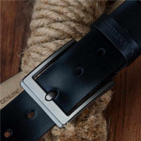 Mens Classic Genuine Leather Luxury Belt - Men Pin Buckle Belt-Belts-Golonzo