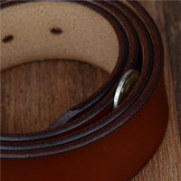 High Quality Genuine Cow Leather Vintage Designer Belts for Men-Belts-Golonzo