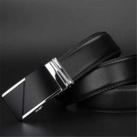 Genuine Leather Formal Belts for Men - Ratchet Buckle belt 1.25" 35mm Wide 110-130cm long-Belts-Golonzo