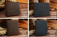 Vintage leather men wallets-Handbags, Wallets & Cases-Golonzo