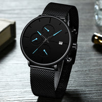 Fashion Waterproof Slim Minimalist Wrist Watches For Men-Watch-Golonzo