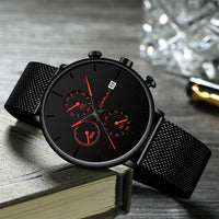 Fashion Waterproof Slim Minimalist Wrist Watches For Men-Watch-Golonzo