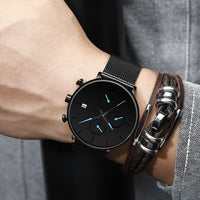 Fashion Waterproof Slim Minimalist Wrist Watches For Men-Watch-Golonzo