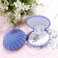 Shell Shape Lovely Wedding Ring Box-Gift Boxes & Tins-Golonzo