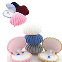 Shell Shape Lovely Wedding Ring Box-Gift Boxes & Tins-Golonzo