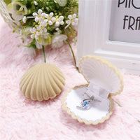 Shell Shape Lovely Wedding Ring Box-Gift Boxes & Tins-Golonzo