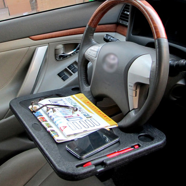 Car Desk Coffee Holder Laptop Computer Table Steering Wheel Universal Portable Eat Work Drink Seat-universal car bracket-Golonzo