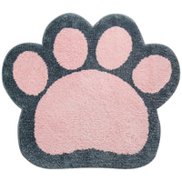Flocking Cat Paw Printed Mat Absorb Water-home decoration-Golonzo