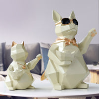 Cat Dog Figurines Resin Moden Crafts Animals Miniature cute ornaments for Home office decoration Storage bowl-statue-Golonzo