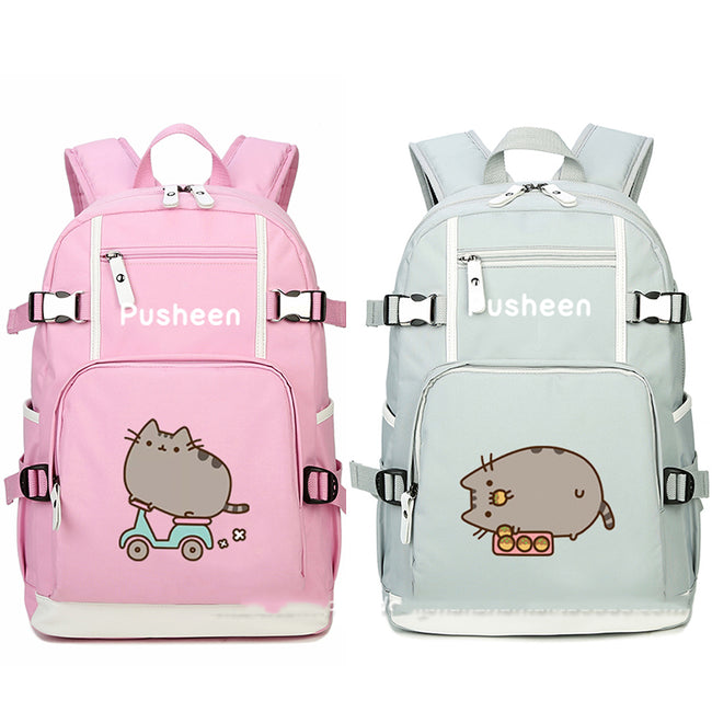 Pusheen the Cat Printing School Backpack-Backpacks-Golonzo