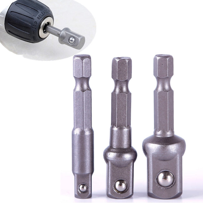 Chrome Vanadium Steel Socket Adapter Hex Shank set-Socket Drivers-Golonzo