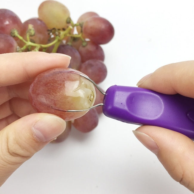 Convenient Grape Peelers 2 Stainless Steel Rings Fruit Peeler Kitchen Tools-Kitchen Slicers-Golonzo