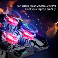 Gaming Laptop Cooler - Notebook Cooler Stand With Six Fan And 2 USB Ports-Computer System Cooling Parts-Golonzo