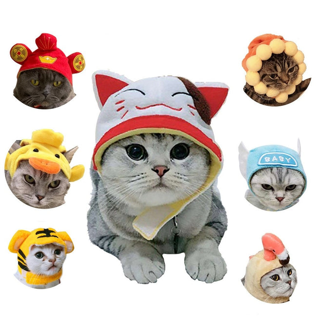 Cotton Pet Hat Decorative Party Pet Cap for Cats Small Cute Cosplay Pet Accessories Cute-Cat Supplies-Golonzo