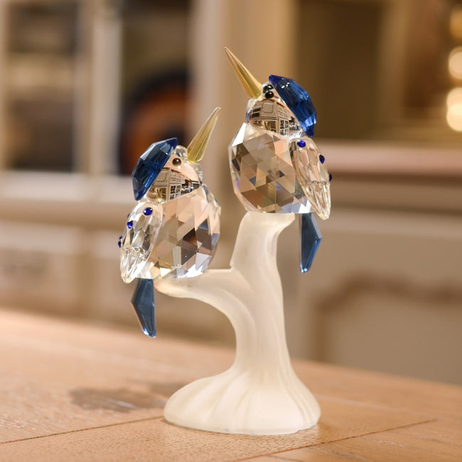 Couple Bird Crystal Crafts Glass-Craft Decoration Maker-Golonzo