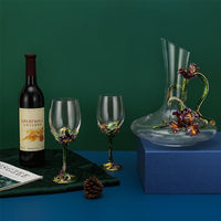 Enamel Iris Glass - Unique Champagne Flutes Crystalline-Glass-Golonzo