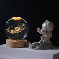 Crystal Ball 3D Laser Engraved Solar System Ball with Touch Switch LED Light-LED Light Bulbs-Golonzo