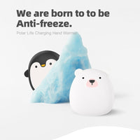 Rechargeable Electric Hand Warmers - Cartoon Penguin /Polar Bear-Gloves & Mittens-Golonzo