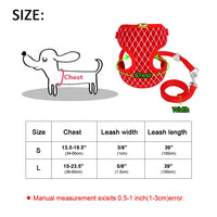 Nylon Mesh Vest Cat Harnesses with Leash Set-Pet Collars & Harnesses-Golonzo