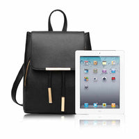 Women High Quality PU Leather Backpack / School Candy Color Bags For Teenagers Girls-Backpacks-Golonzo