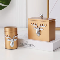 Deer Toothpick box container Toothpick holders Table home decor toothpick storage box gift toothpick dispenser-Toothpick holders-Golonzo