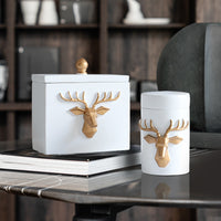 Deer Toothpick box container Toothpick holders Table home decor toothpick storage box gift toothpick dispenser-Toothpick holders-Golonzo