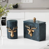 Deer Toothpick box container Toothpick holders Table home decor toothpick storage box gift toothpick dispenser-Toothpick holders-Golonzo