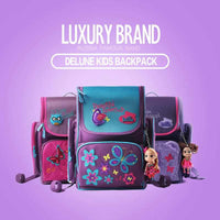 Girls Cartoon School Bags - Orthopedic Children Backpack-School Bags-Golonzo