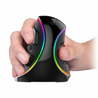 M618Plus Ergonomic Vertical Mouse With RGB Backlight 6 Buttons 4000 DPI-Mice & Trackballs-Golonzo