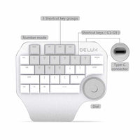 T11 Designer Keyboard with Smart Dial 3 Group Customizable Keys-Keyboards-Golonzo