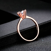Wedding/Engagement rings For Women White/Rose Gold Color-ring-Golonzo