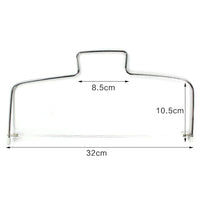 Stainless Steel Double Wire Cake Cutter Slicer Adjustable-Cake Servers-Golonzo