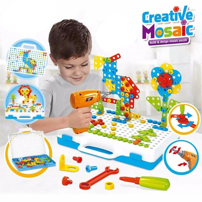Drilling Screw 3D Creative Mosaic Puzzle Toys-Toys-Golonzo