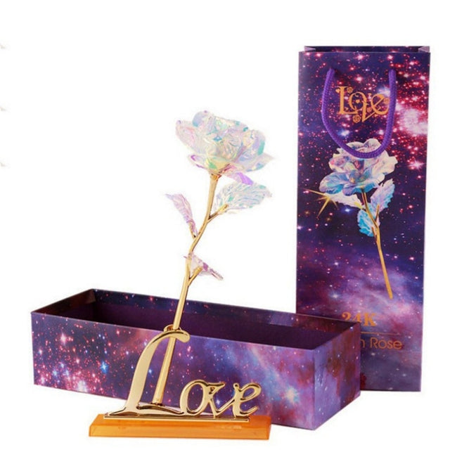 Galaxy Rose with Gift Box-Artificial flower-Golonzo