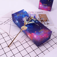 Galaxy Rose with Gift Box-Artificial flower-Golonzo